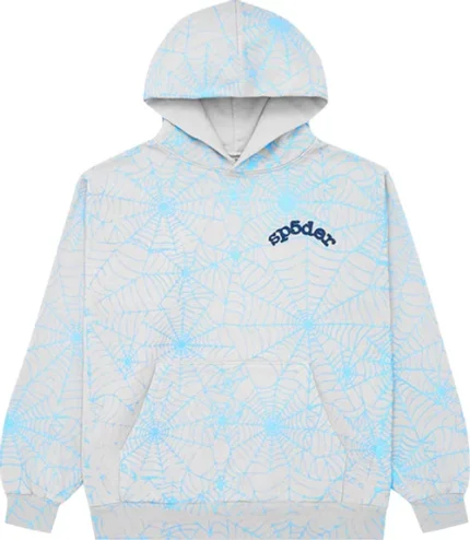 Sp5der AOP Web Hoodie ‘Heather Grey’