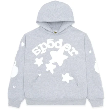Sp5der Gothic Hoodie-Grey