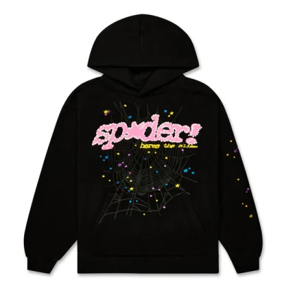 Black P*NK V2 Hoodie Spider