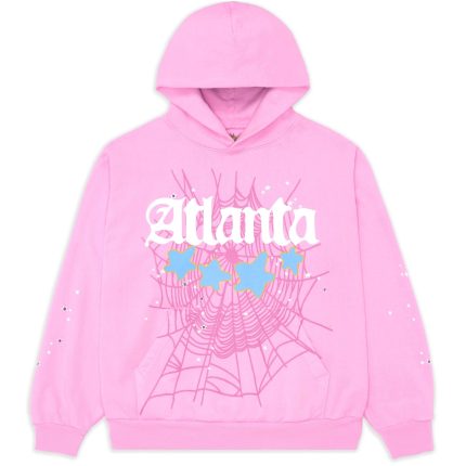 Sp5der Pink Atlanta Hoodie